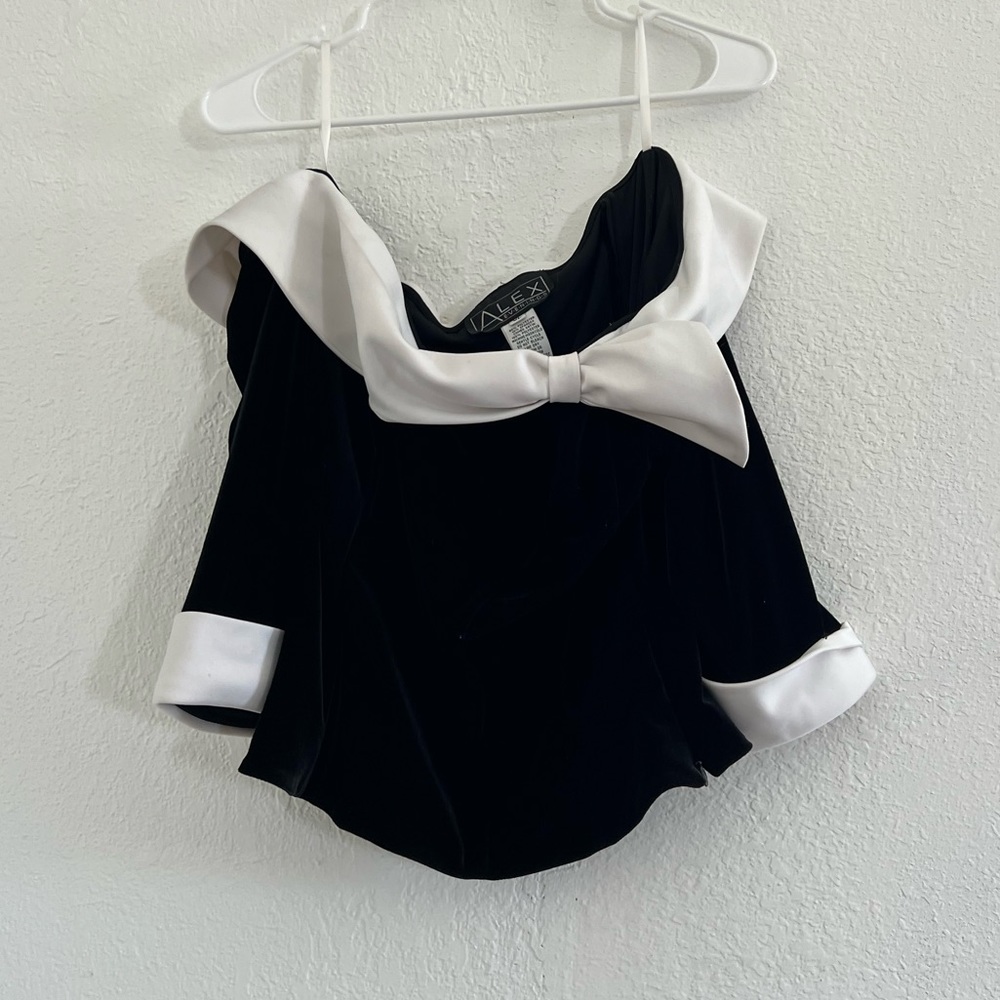 Velvet 90s evening top